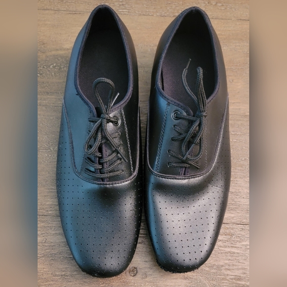 NEW Men's Leatherette Latin Modern Practice Dance Shoes Sz 40 9.5 US - Picture 2 of 4